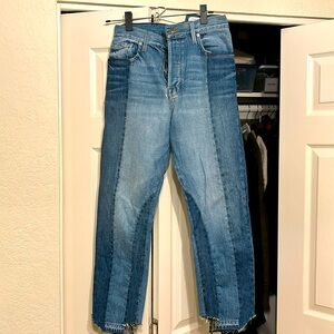 Frame- Nouveau Le Mix jeans- mixed denim